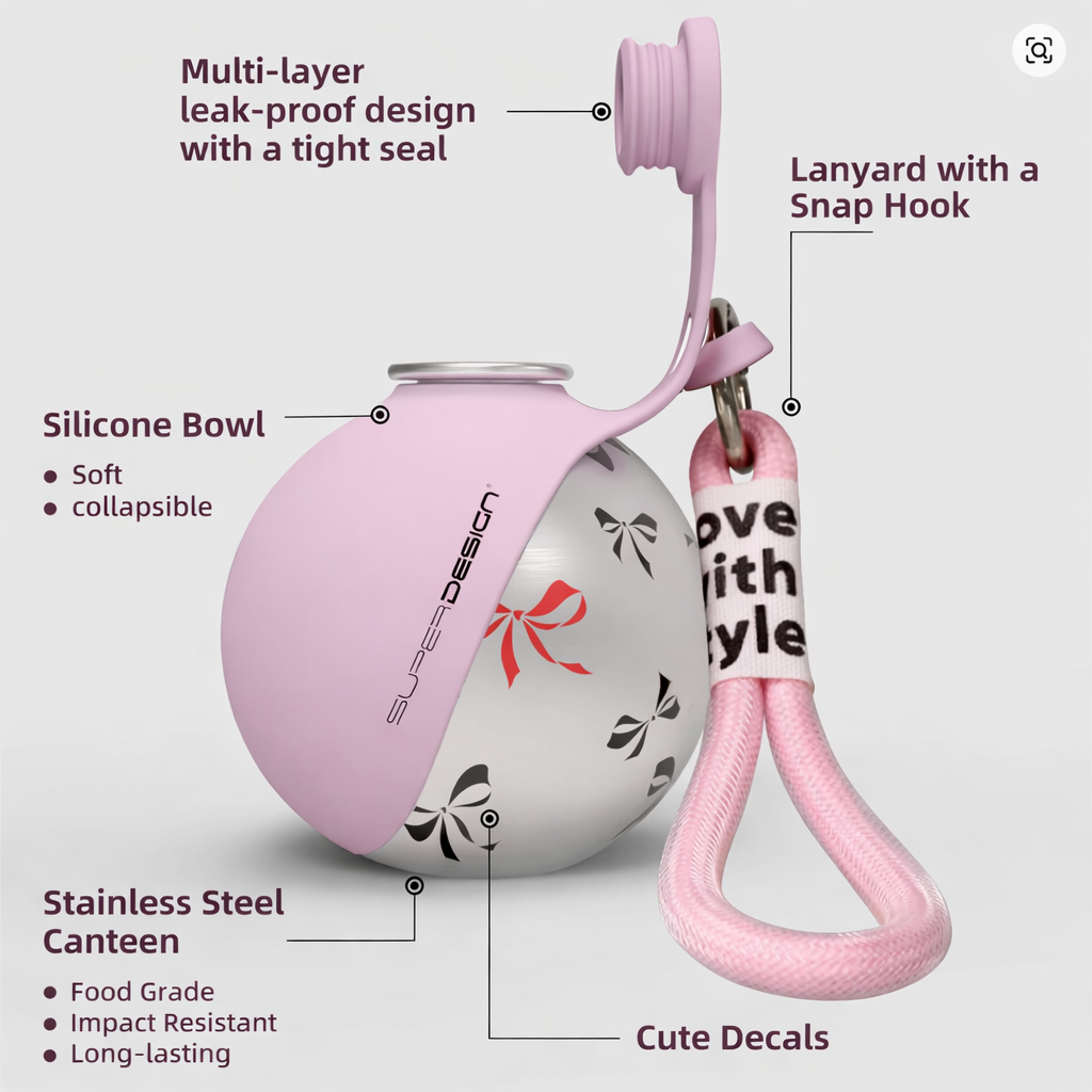 Pawpup™ Dog Water Bottle with Bowl