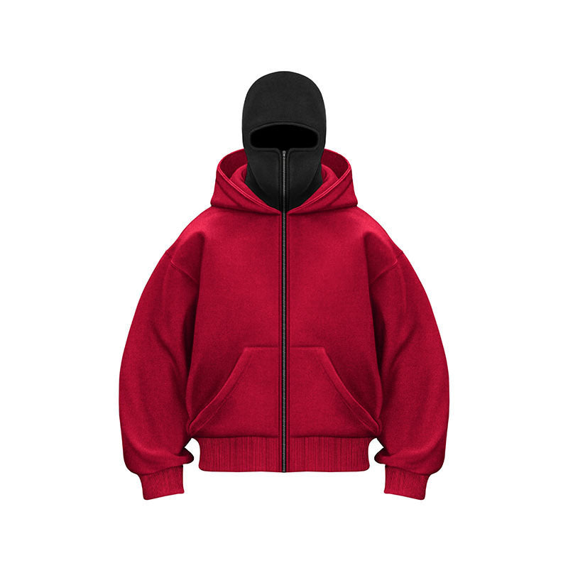 Balaclava Ninja Zipper Hoodie