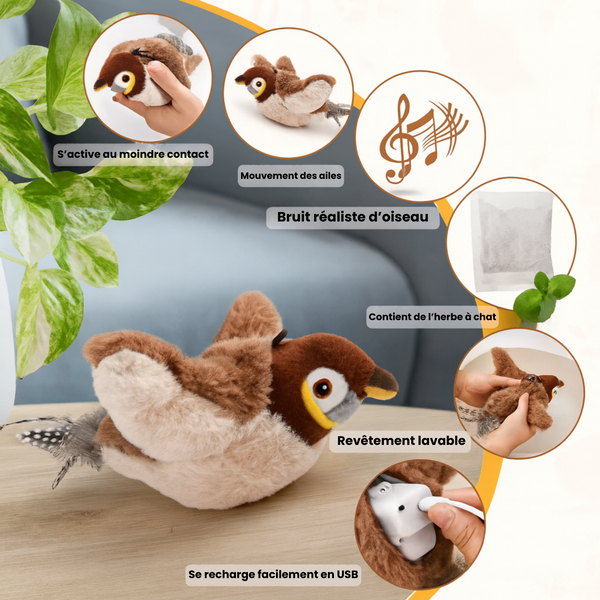 FeatherFrenzy Rechargeable Interactive Cat Toy