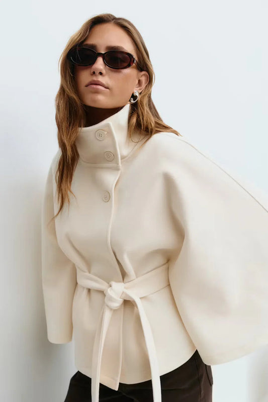 Sculptiss Belt Cape Jacket